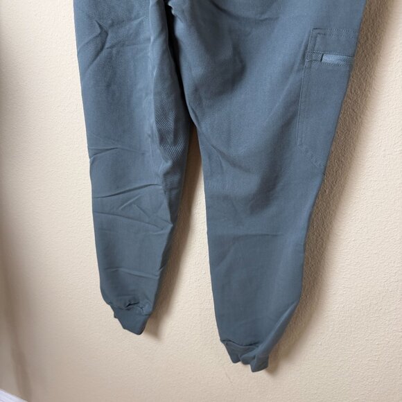 FIGS Technical Collection Grey / Green Joggers Scrubs Bottoms Pants Size Small - Picture 8 of 11